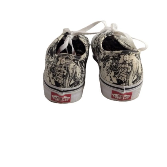 Vans Marvel Superheroes Women Black White Sneakers Men's 3.5 Women's 5 Comics - Picture 2 of 9